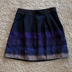 Elegant Ombré Black and Purple Women's Skirt
